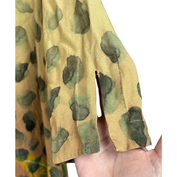 Soft Surroundings Boho Midi Dress Pockets Jungle Print XL - Picture 7 of 13